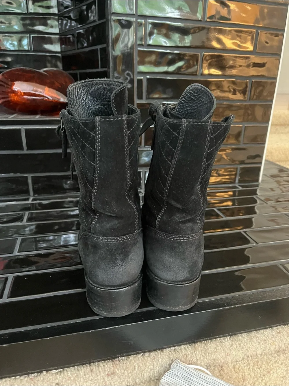 Chanel combat boots